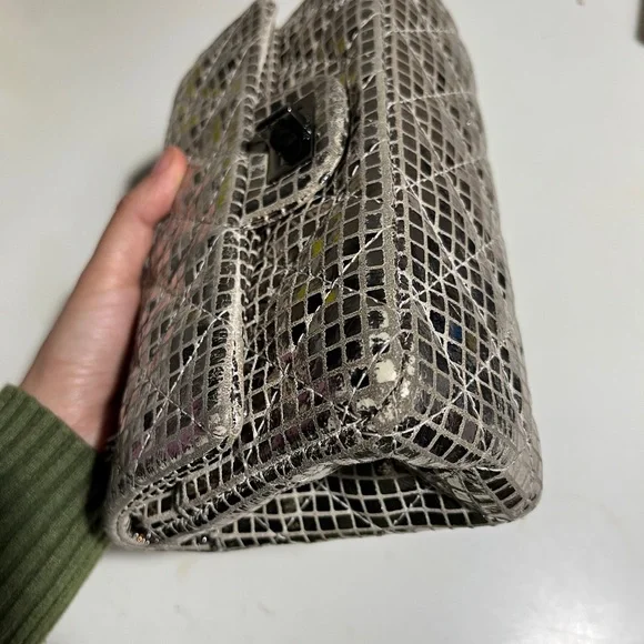 CHANEL Silver Mirror Reissue 2.55 Special edition Quilted Shoulder Bag - Picture 5 of 16